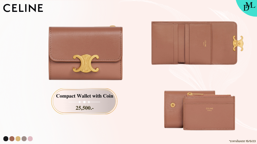 Celine Compact Wallet with Coin